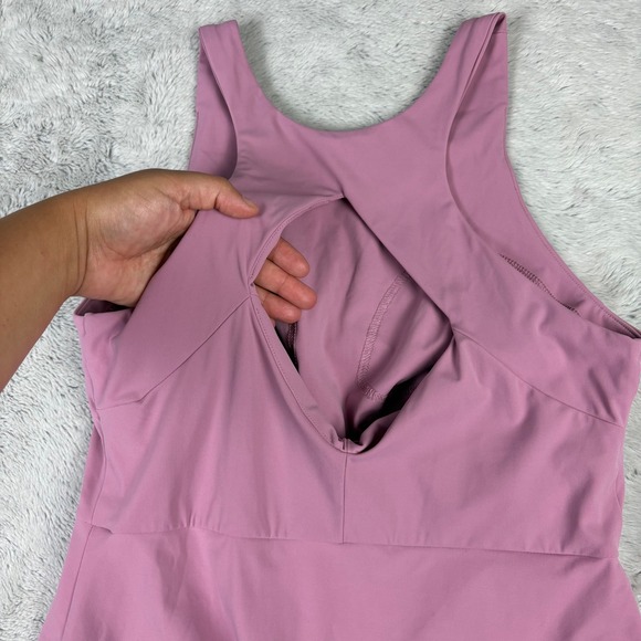 Soma WKND Midi Dress Halter Racerback Spandex Sporty Casual‎ Pockets Shelf Bra S - Picture 11 of 12